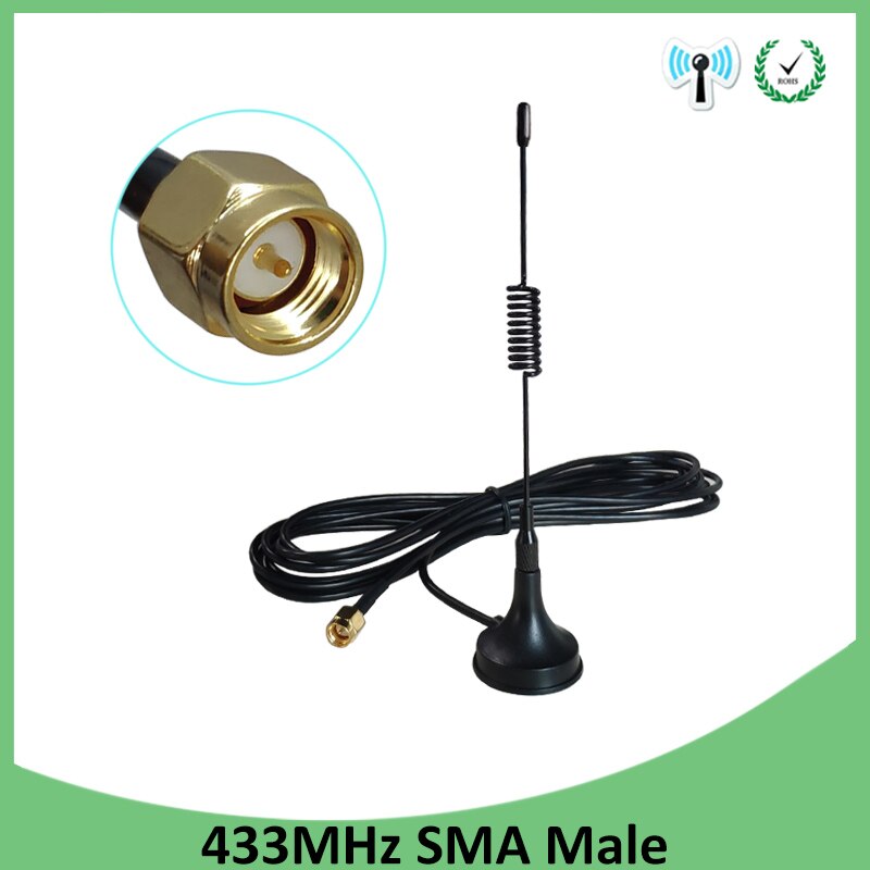 433 Mhz ׳ 433 MHz, 2  5dbi ׳, GSM SMA  Ŀ..